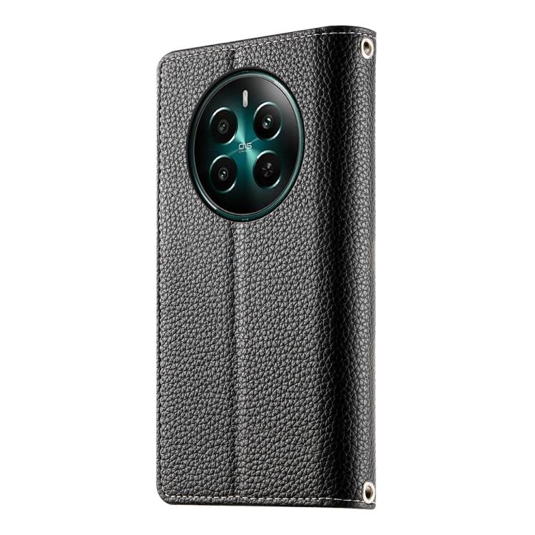 For Realme 13 4G / 12 4G / 12+ 5G / Narzo 70 Stitching Multi-card Zipper Wallet Leather Phone Case with Short Strap