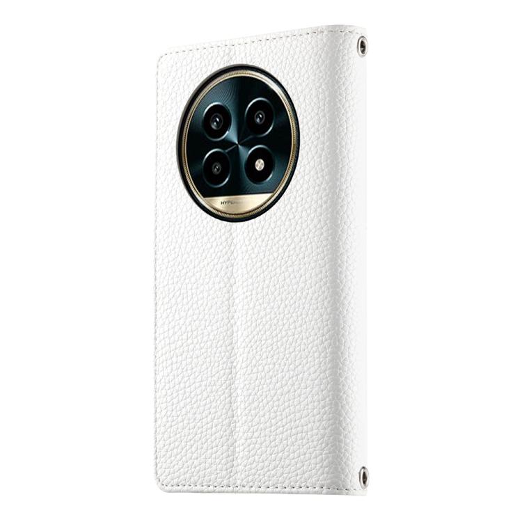 For Realme 13 Pro / 13 Pro+ Stitching Multi-card Zipper Wallet Leather Phone Case with Short Strap