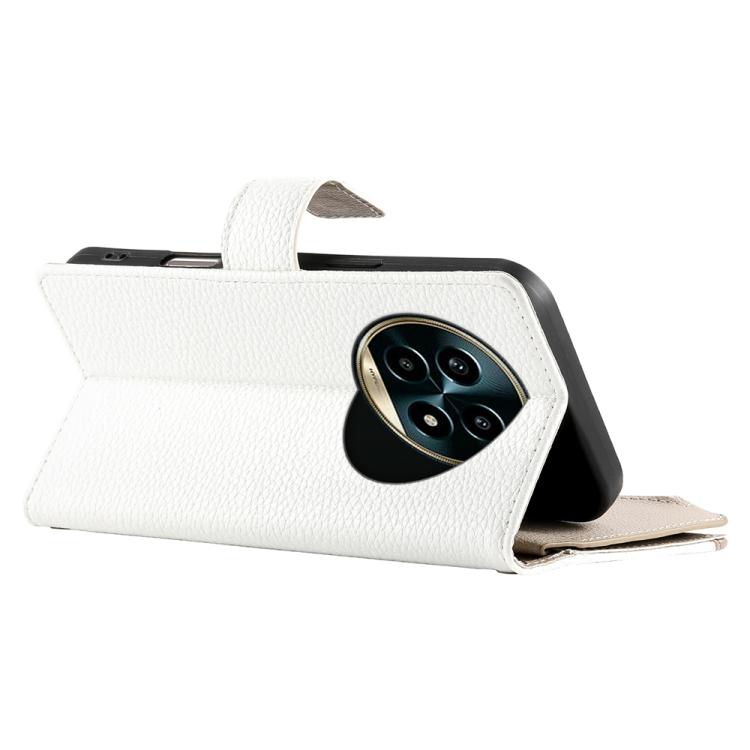 For Realme 13 Pro / 13 Pro+ Stitching Multi-card Zipper Wallet Leather Phone Case with Short Strap