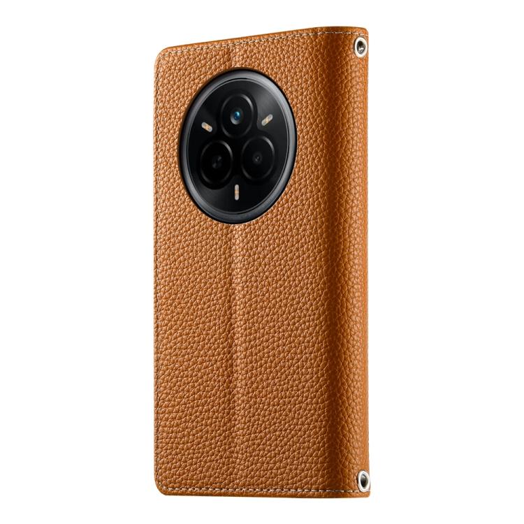 For Realme 14 Pro Stitching Multi-card Zipper Wallet Leather Phone Case with Short Strap