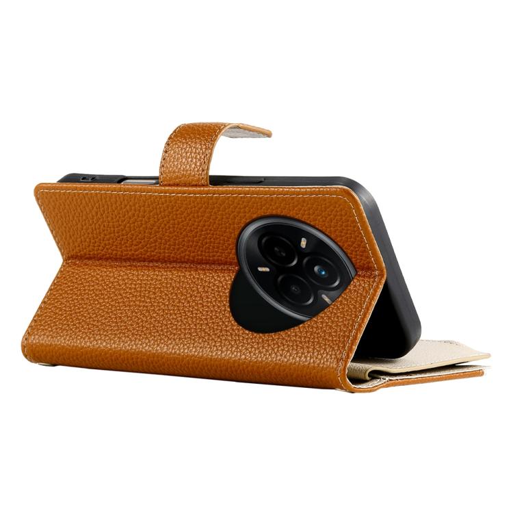 For Realme 14 Pro Stitching Multi-card Zipper Wallet Leather Phone Case with Short Strap
