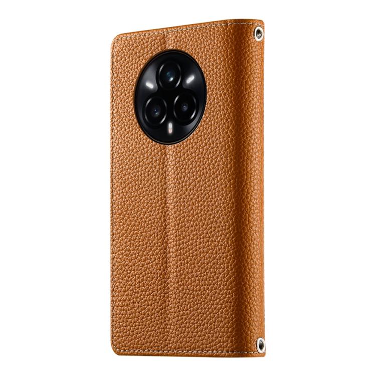 For Realme 14 Pro+ Stitching Multi-card Zipper Wallet Leather Phone Case with Short Strap