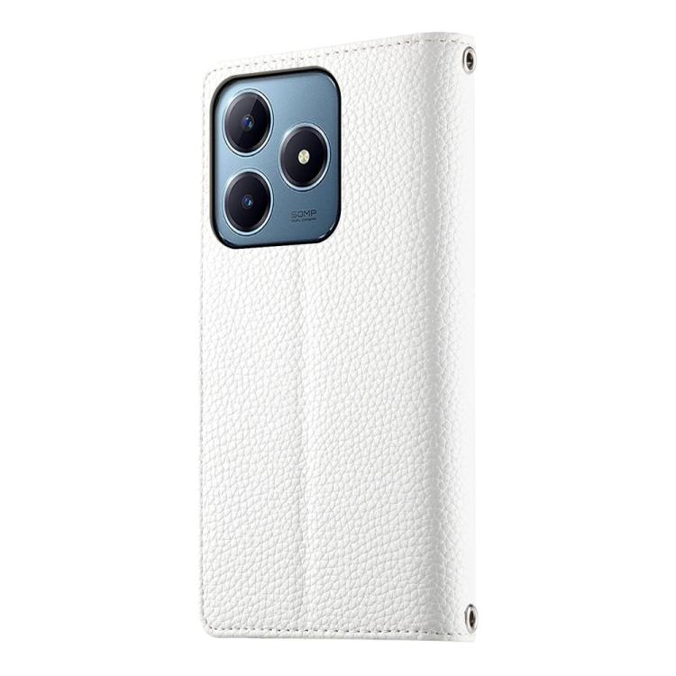 For Realme C63 4G / C61 4G Global / India Stitching Multi-card Zipper Wallet Leather Phone Case with Short Strap