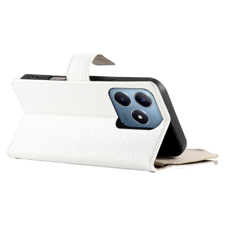 For Realme C63 4G / C61 4G Global / India Stitching Multi-card Zipper Wallet Leather Phone Case with Short Strap