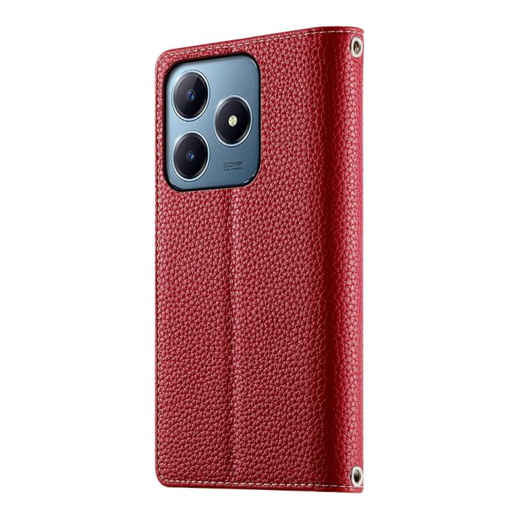 For Realme C63 4G / C61 4G Global / India Stitching Multi-card Zipper Wallet Leather Phone Case with Short Strap