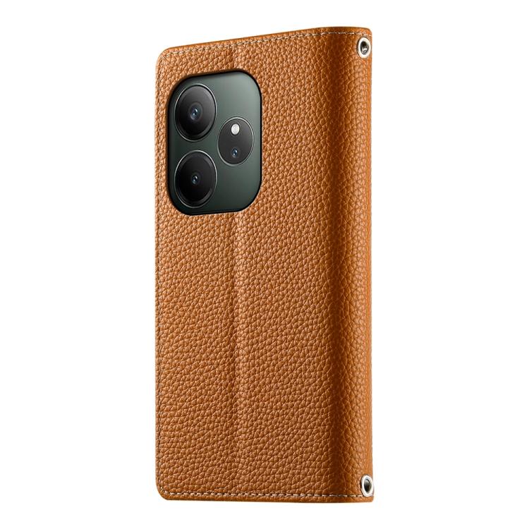 For Realme GT 6 / GT Neo6 / GT Neo6 SE Stitching Multi-card Zipper Wallet Leather Phone Case with Short Strap