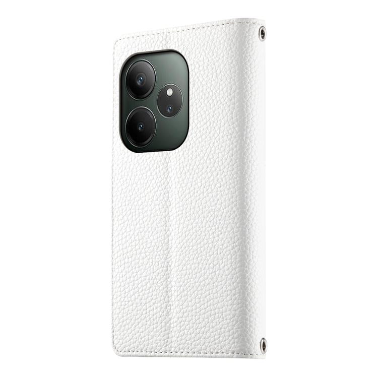 For Realme GT 6 / GT Neo6 / GT Neo6 SE Stitching Multi-card Zipper Wallet Leather Phone Case with Short Strap