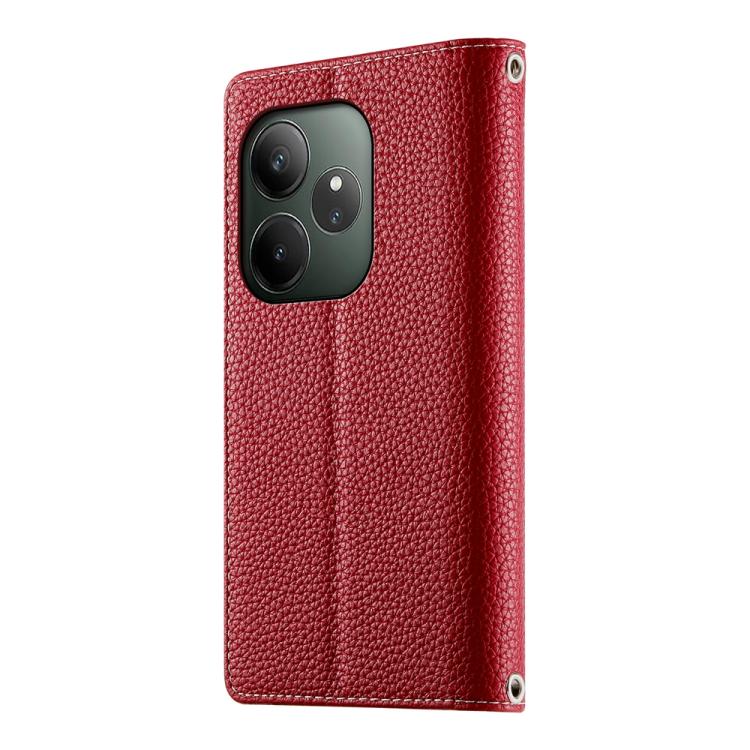 For Realme GT 6 / GT Neo6 / GT Neo6 SE Stitching Multi-card Zipper Wallet Leather Phone Case with Short Strap