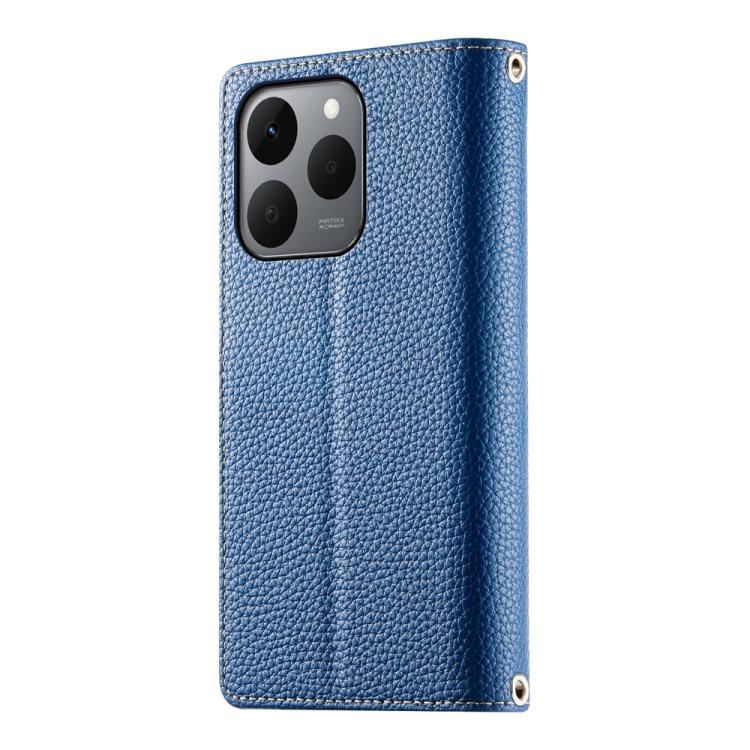 For Realme 15T 5G Stitching Multi-card Zipper Wallet Leather Phone Case with Short Strap