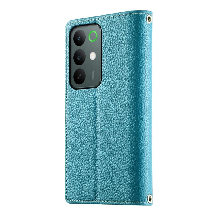 For Realme C85 Pro 4G Stitching Multi-card Zipper Wallet Leather Phone Case with Short Strap