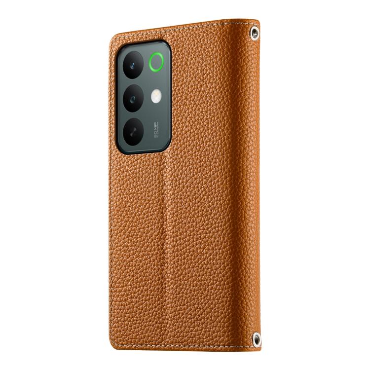 For Realme C85 Pro 4G Stitching Multi-card Zipper Wallet Leather Phone Case with Short Strap