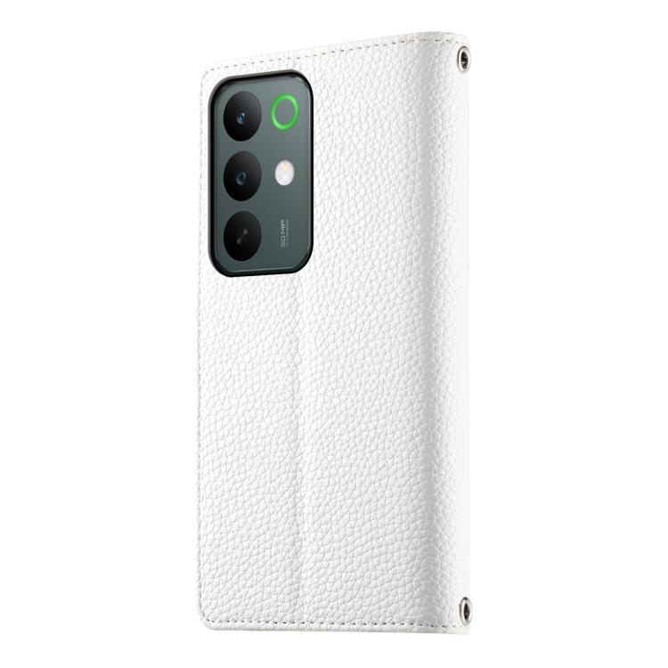 For Realme C85 Pro 4G Stitching Multi-card Zipper Wallet Leather Phone Case with Short Strap