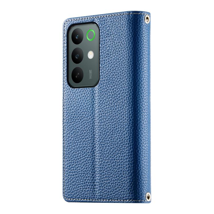 For Realme C85 Pro 4G Stitching Multi-card Zipper Wallet Leather Phone Case with Short Strap