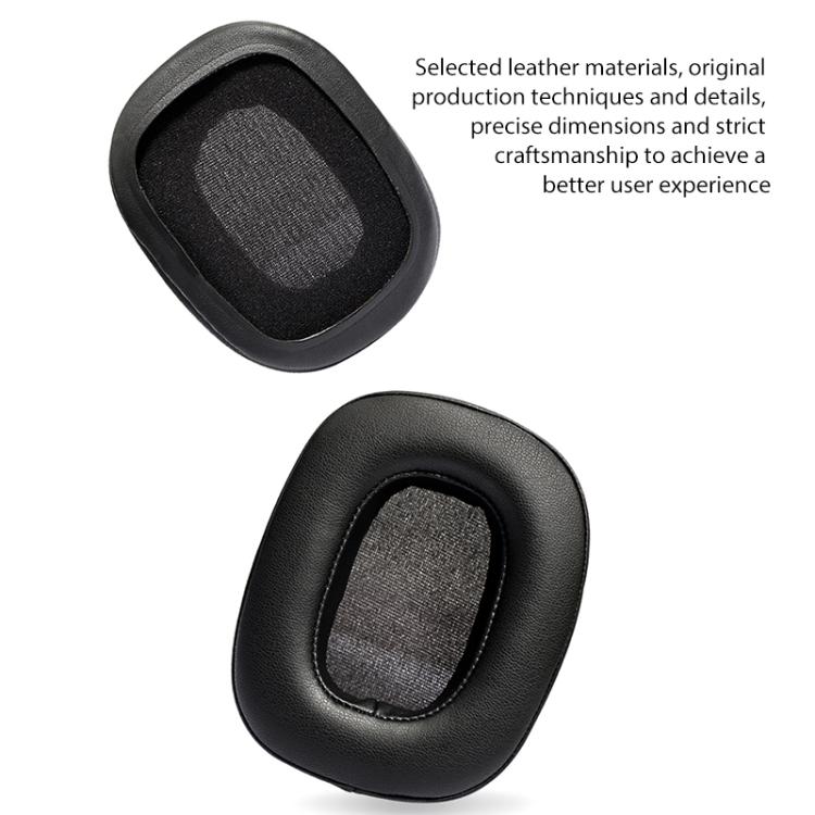 2pcs Protein Leather Replacement Earpads For EDIFIER H880 - Black