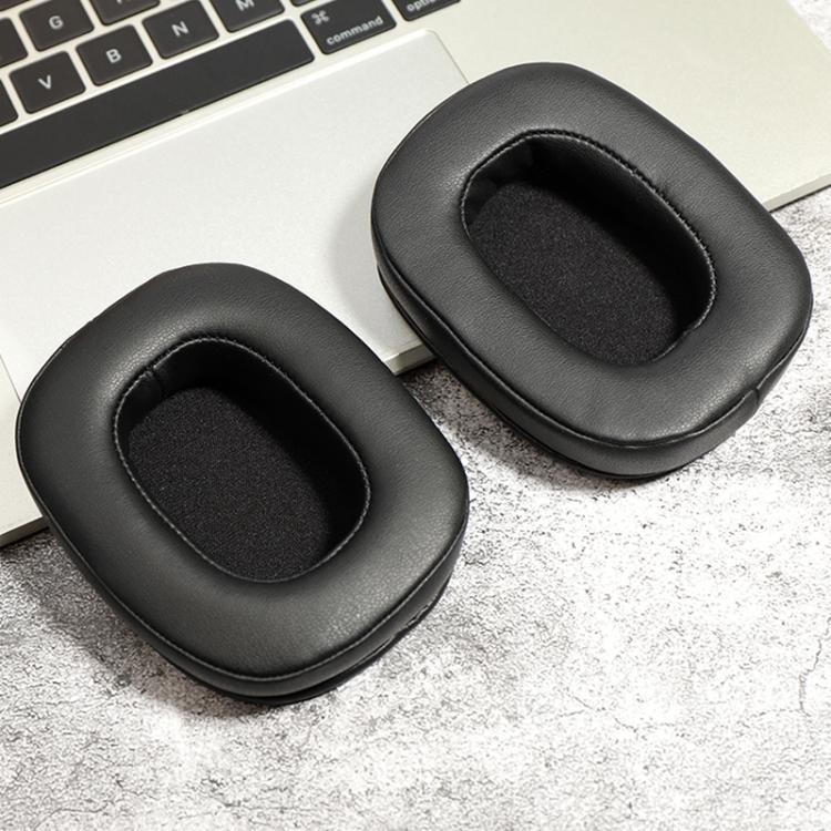 2pcs Protein Leather Replacement Earpads For EDIFIER H880 - Black