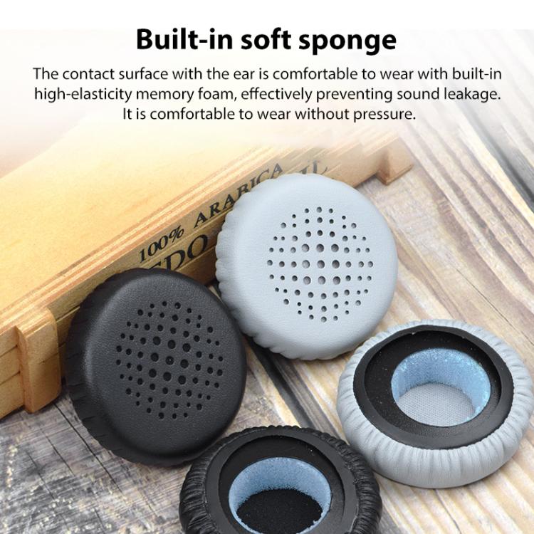 2pcs Protein Leather Replacement Earpads For EDIFIER H690 / W570BT / W670BT / H690P