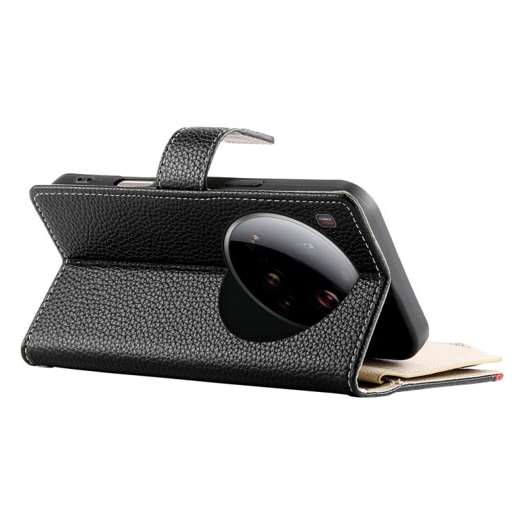 For Xiaomi 15 Ultra Stitching Multi-card Zipper Wallet Leather Phone Case with Short Strap