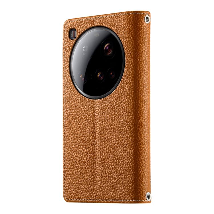 For Xiaomi 15 Ultra Stitching Multi-card Zipper Wallet Leather Phone Case with Short Strap