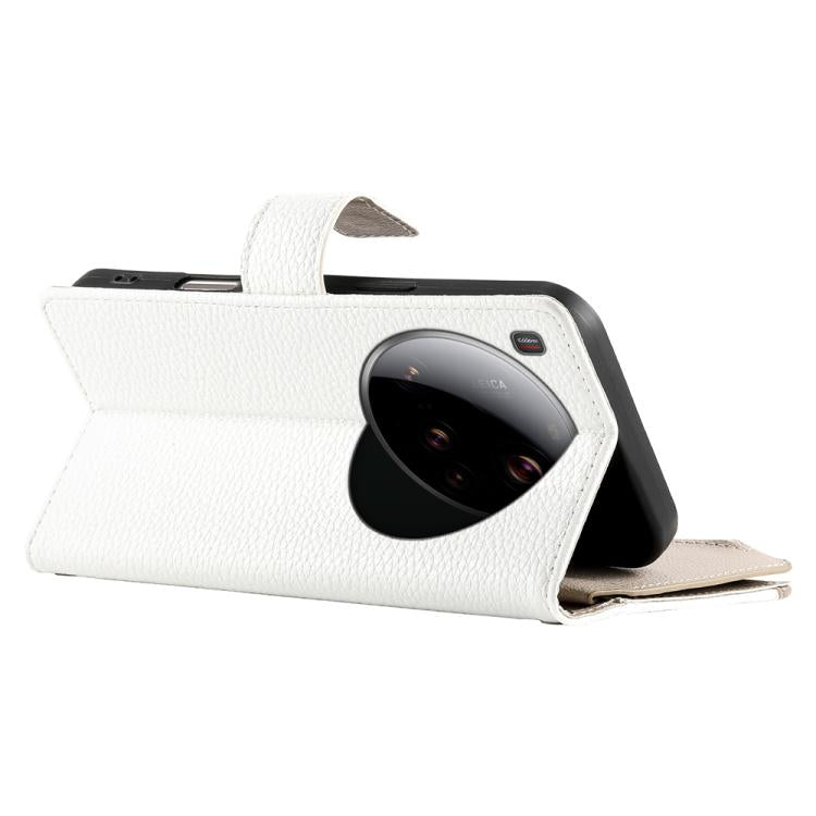 For Xiaomi 15 Ultra Stitching Multi-card Zipper Wallet Leather Phone Case with Short Strap