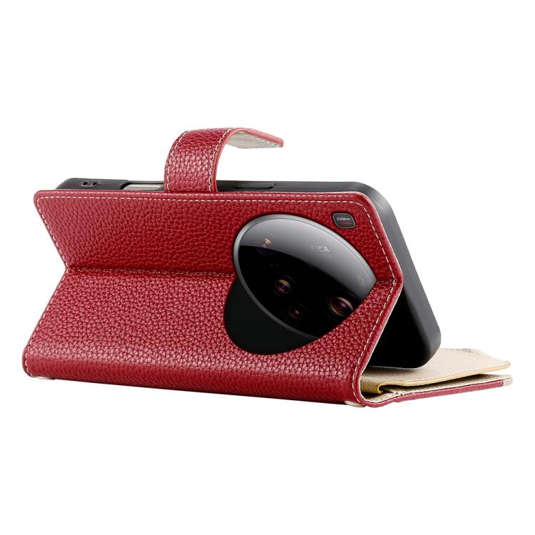 For Xiaomi 15 Ultra Stitching Multi-card Zipper Wallet Leather Phone Case with Short Strap