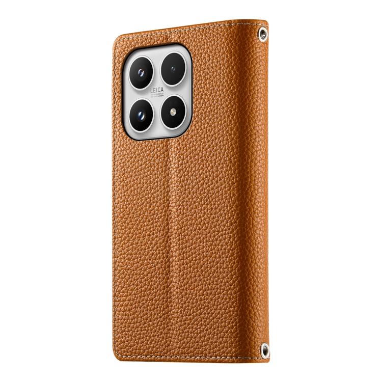 For Xiaomi 17 Stitching Multi-card Zipper Wallet Leather Phone Case with Short Strap