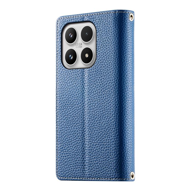 For Xiaomi 17 Stitching Multi-card Zipper Wallet Leather Phone Case with Short Strap