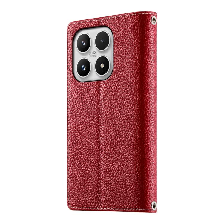 For Xiaomi 17 Stitching Multi-card Zipper Wallet Leather Phone Case with Short Strap
