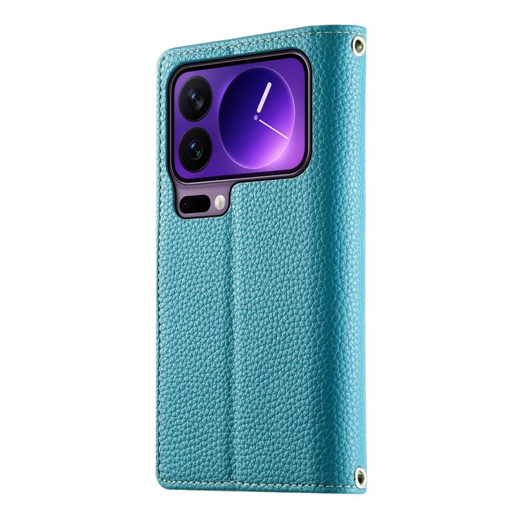For Xiaomi 17 Pro Stitching Multi-card Zipper Wallet Leather Phone Case with Short Strap