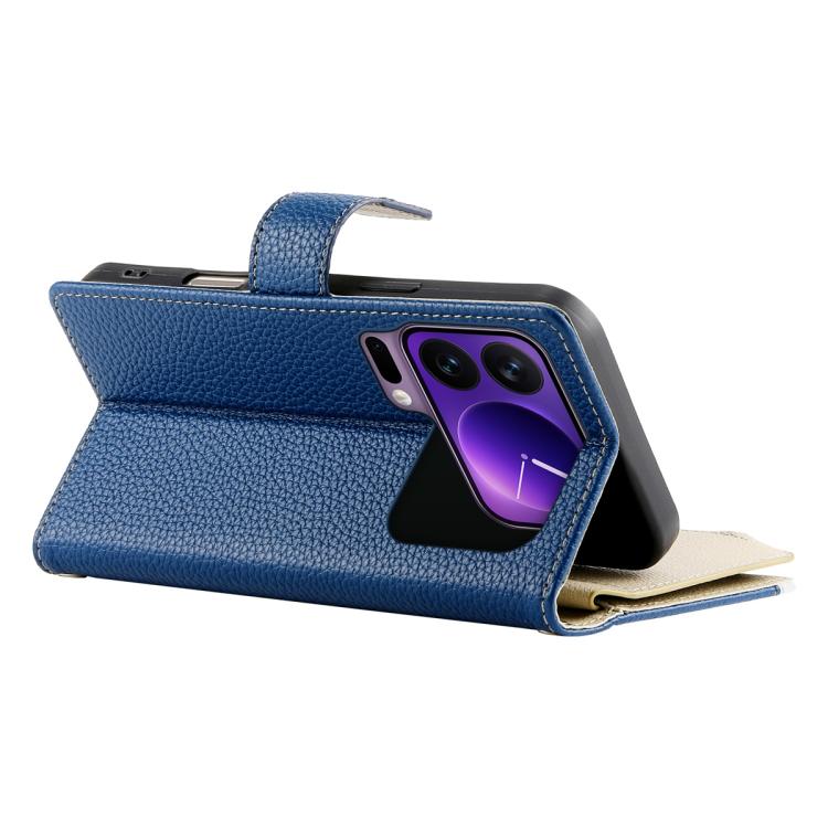 For Xiaomi 17 Pro Stitching Multi-card Zipper Wallet Leather Phone Case with Short Strap