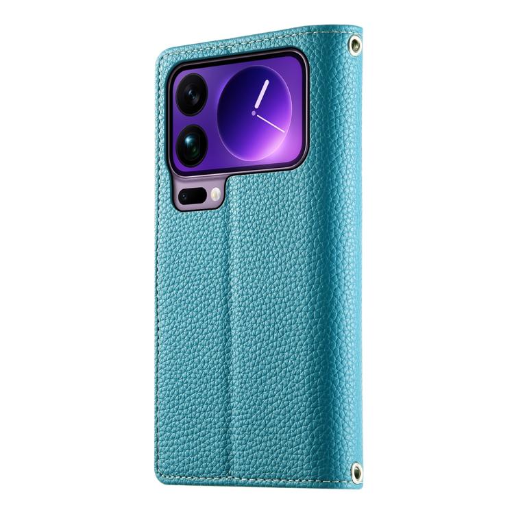 For Xiaomi 17 Pro Max Stitching Multi-card Zipper Wallet Leather Phone Case with Short Strap