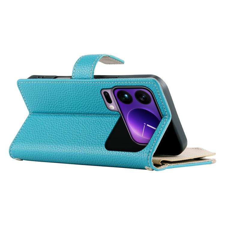 For Xiaomi 17 Pro Max Stitching Multi-card Zipper Wallet Leather Phone Case with Short Strap
