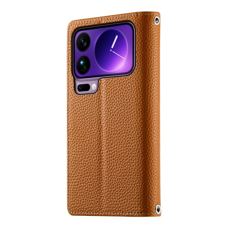 For Xiaomi 17 Pro Max Stitching Multi-card Zipper Wallet Leather Phone Case with Short Strap