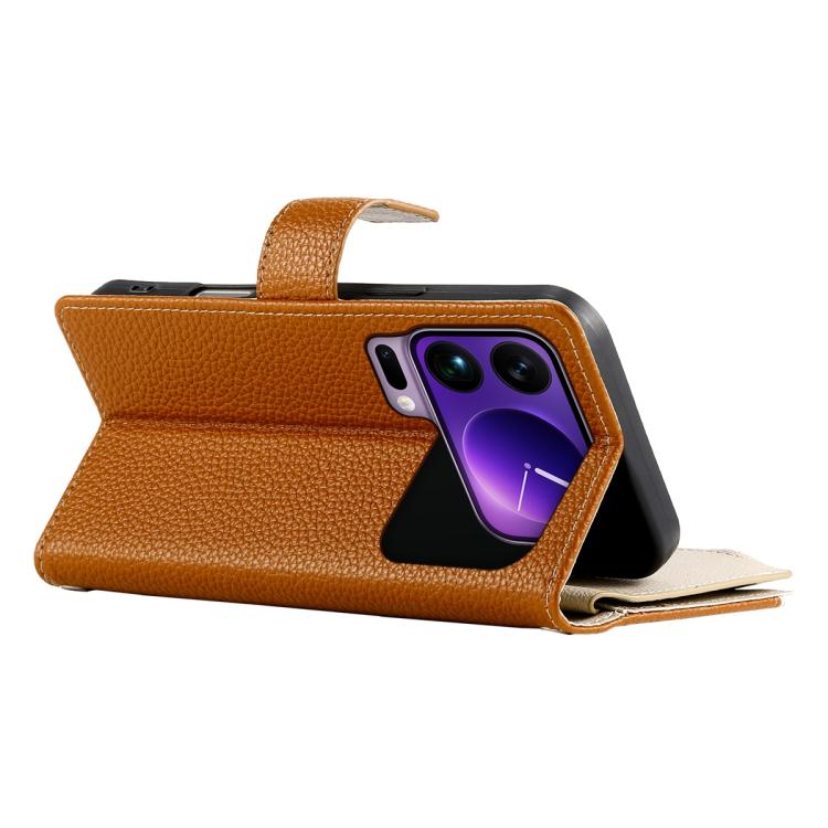 For Xiaomi 17 Pro Max Stitching Multi-card Zipper Wallet Leather Phone Case with Short Strap