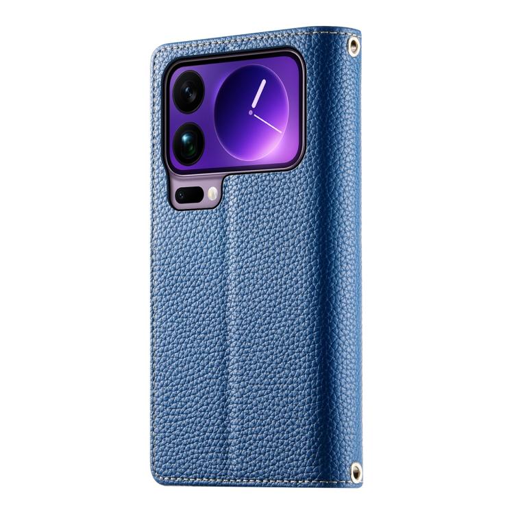 For Xiaomi 17 Pro Max Stitching Multi-card Zipper Wallet Leather Phone Case with Short Strap