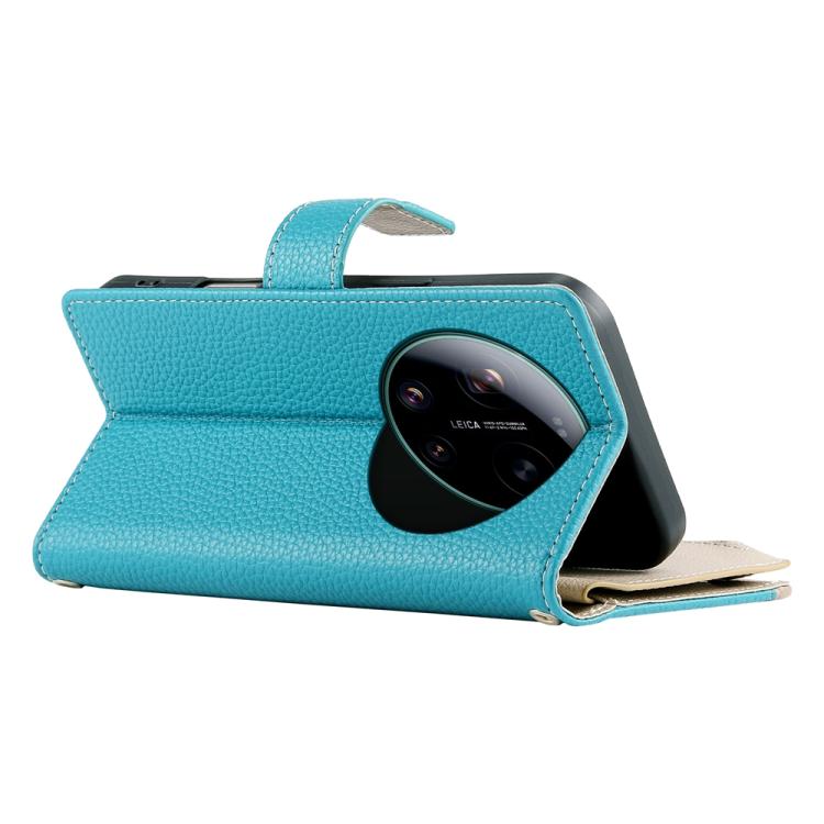 For Xiaomi 17 Ultra Stitching Multi-card Zipper Wallet Leather Phone Case with Short Strap