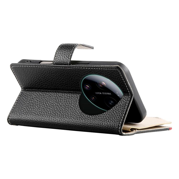 For Xiaomi 17 Ultra Stitching Multi-card Zipper Wallet Leather Phone Case with Short Strap