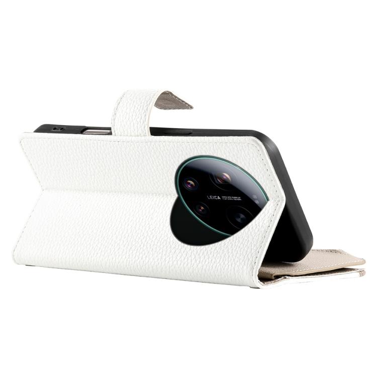 For Xiaomi 17 Ultra Stitching Multi-card Zipper Wallet Leather Phone Case with Short Strap