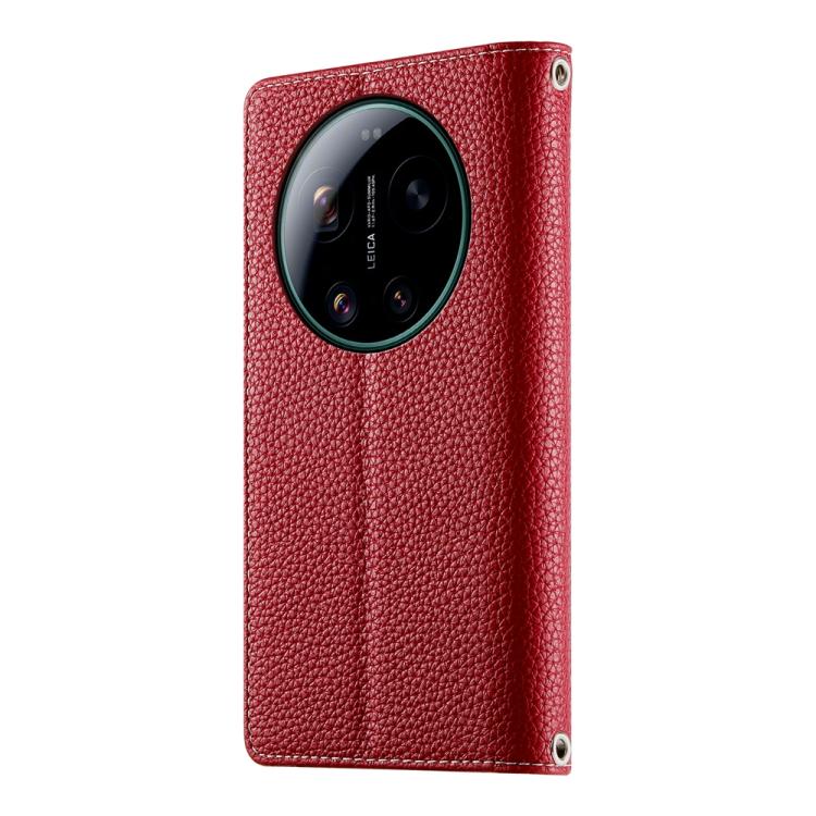 For Xiaomi 17 Ultra Stitching Multi-card Zipper Wallet Leather Phone Case with Short Strap