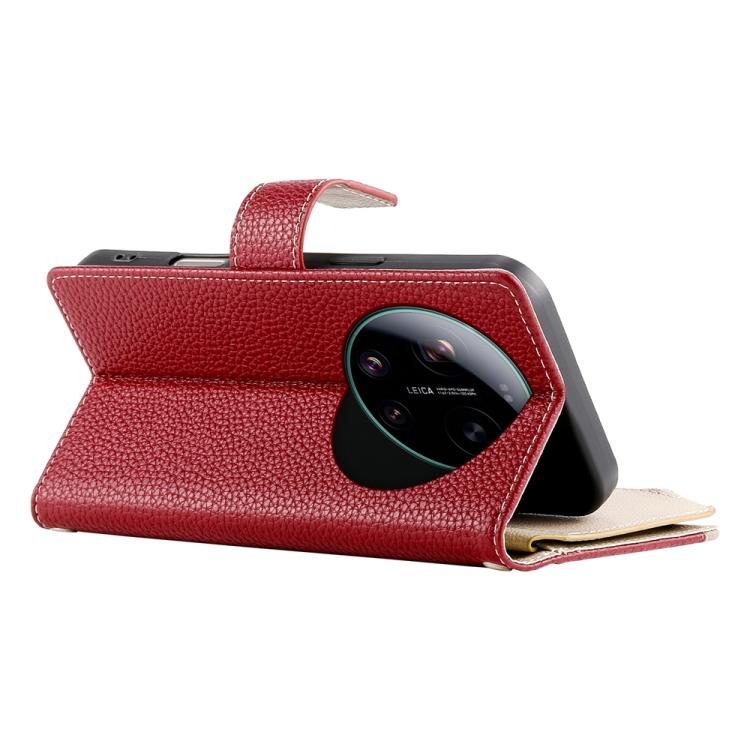 For Xiaomi 17 Ultra Stitching Multi-card Zipper Wallet Leather Phone Case with Short Strap