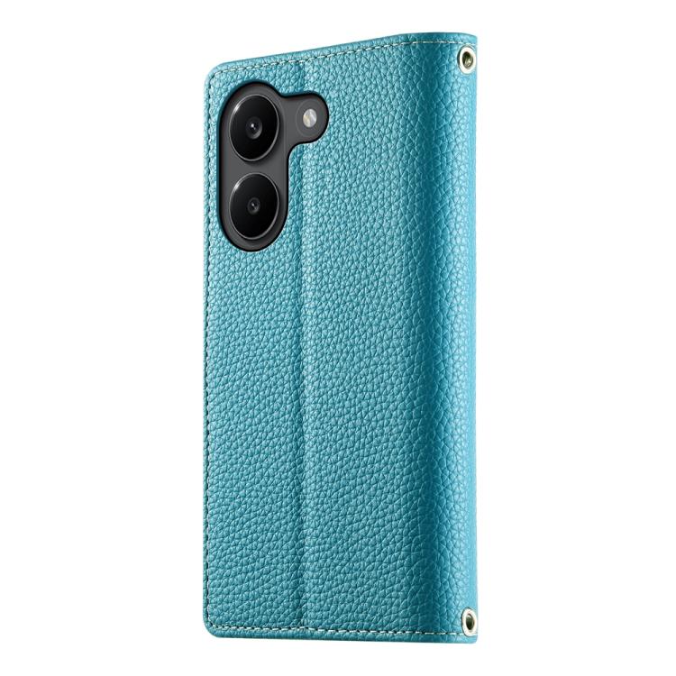 For Xiaomi Poco X8 Pro 5G / Redmi Turbo 5 5G Stitching Multi-card Zipper Wallet Leather Phone Case with Short Strap
