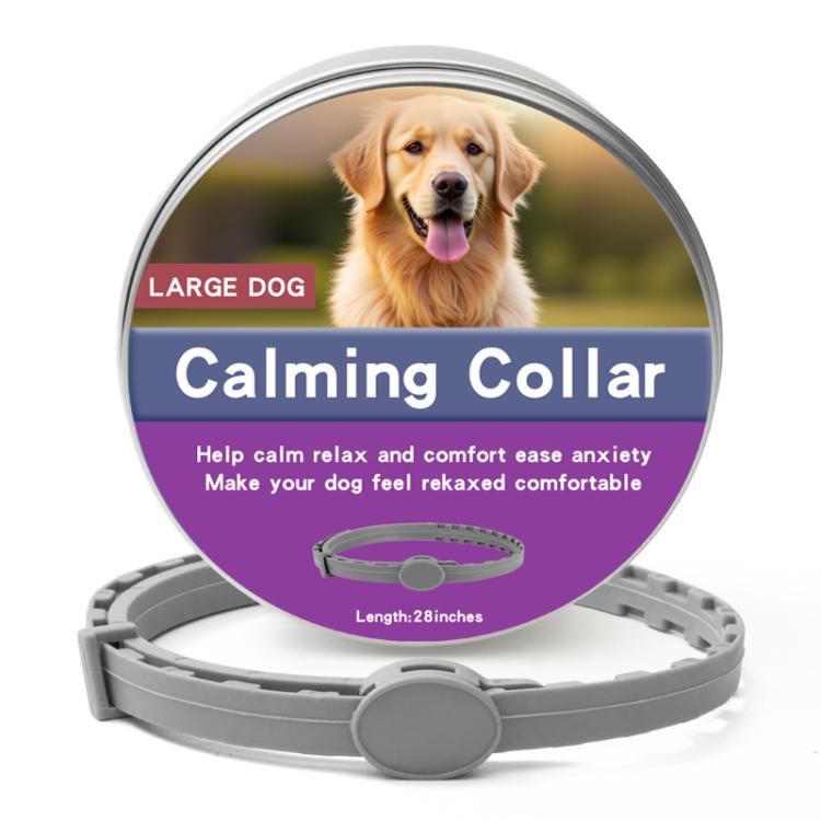 Pet Deworming Calming Collar Fleas Ticks Removing, Aluminum Box Packing, Model:72cm For Large Dog