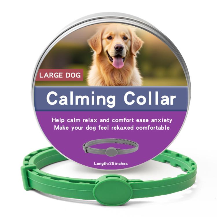 Pet Deworming Calming Collar Fleas Ticks Removing, Aluminum Box Packing, Model:72cm For Large Dog