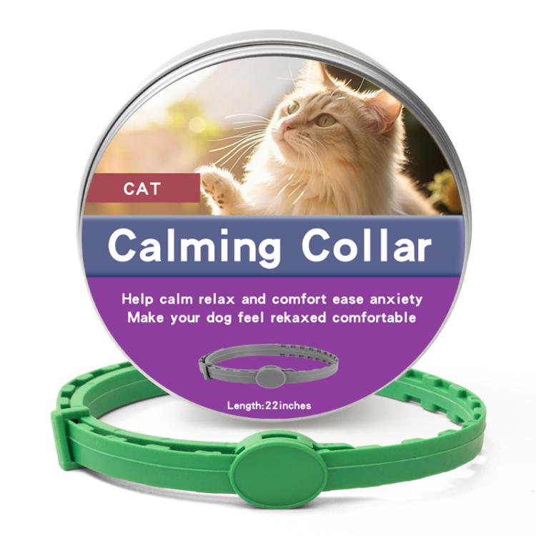 Pet Deworming Calming Collar Fleas Ticks Removing, Aluminum Box Packing, Model:56cm For Cat
