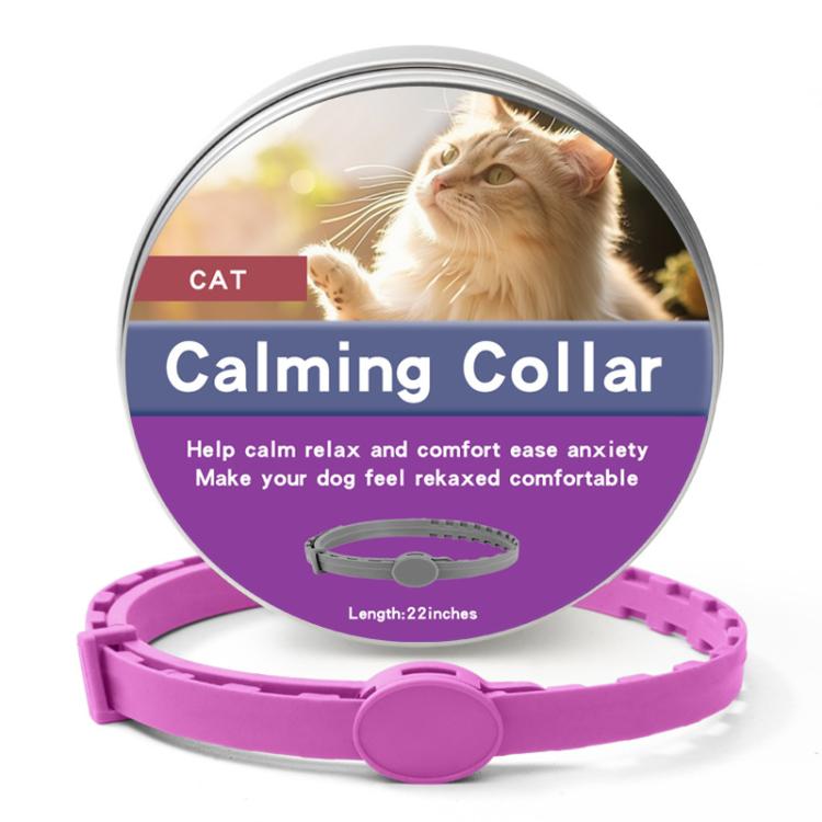 Pet Deworming Calming Collar Fleas Ticks Removing, Aluminum Box Packing, Model:56cm For Cat