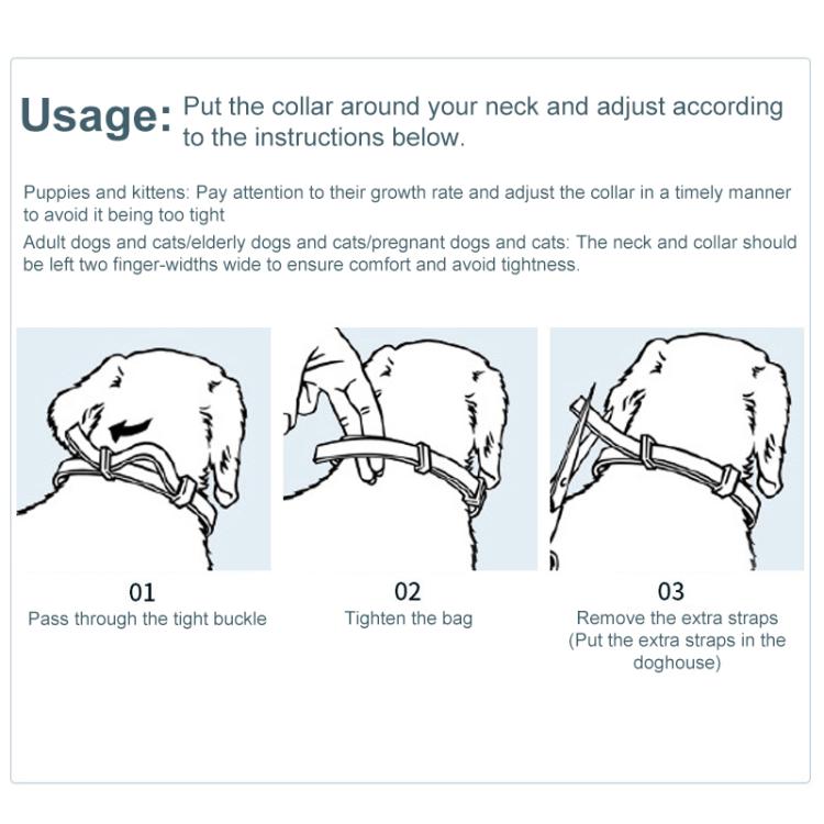 Pet Deworming Calming Collar Fleas Ticks Removing, Aluminum Box Packing, Model:56cm For Cat