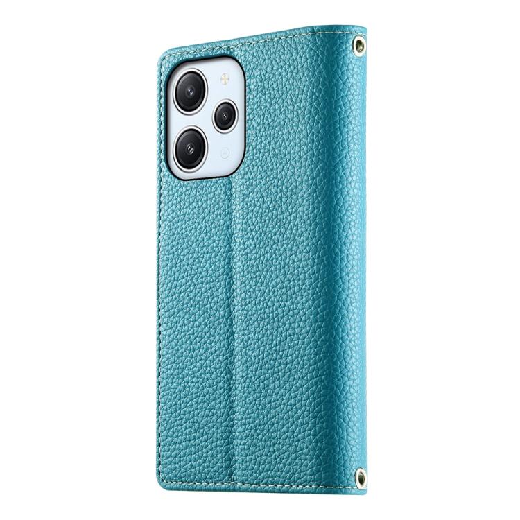 For Redmi 12 4G / 5G / Note 12R Stitching Multi-card Zipper Wallet Leather Phone Case with Short Strap