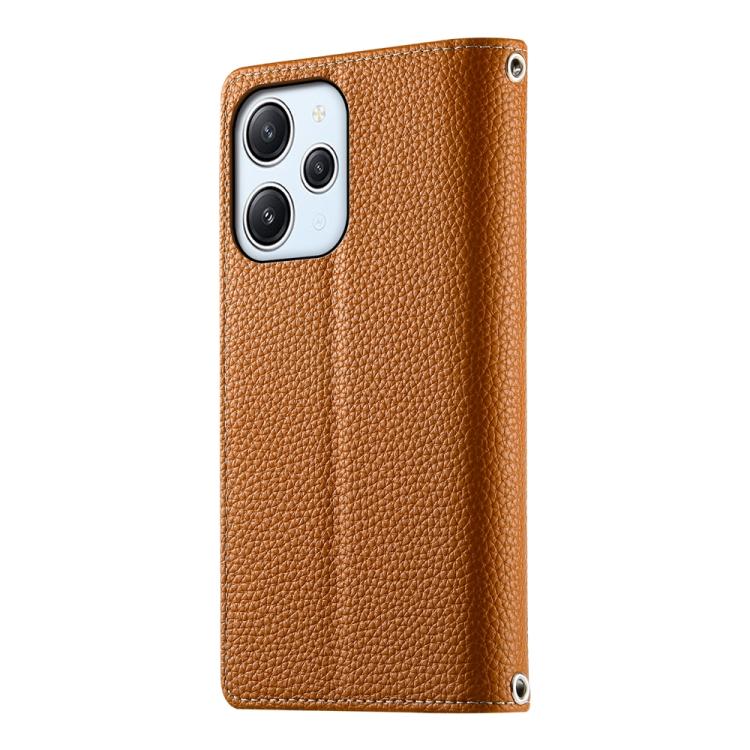 For Redmi 12 4G / 5G / Note 12R Stitching Multi-card Zipper Wallet Leather Phone Case with Short Strap