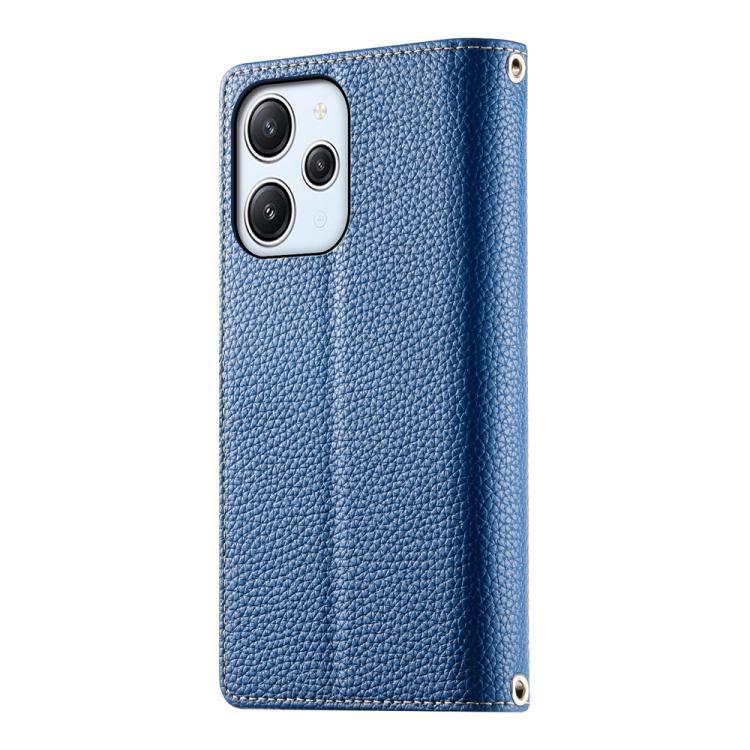 For Redmi 12 4G / 5G / Note 12R Stitching Multi-card Zipper Wallet Leather Phone Case with Short Strap