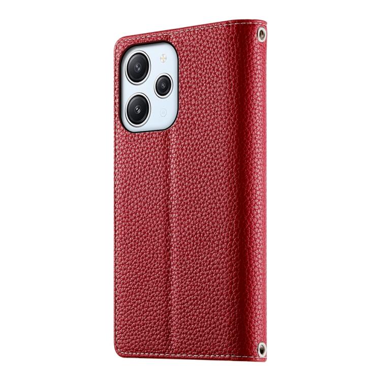 For Redmi 12 4G / 5G / Note 12R Stitching Multi-card Zipper Wallet Leather Phone Case with Short Strap