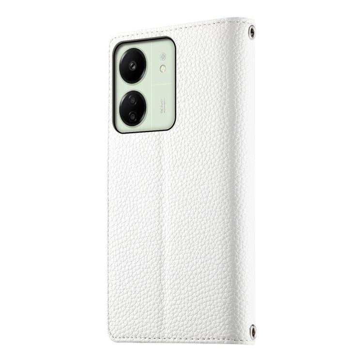 For Redmi 13C 4G / 5G / 13R / Xiaomi Poco C65 Stitching Multi-card Zipper Wallet Leather Phone Case with Short Strap